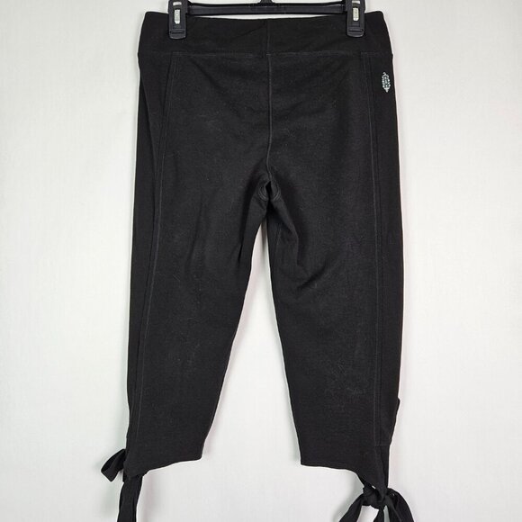 Free People | FP Movement Turn Out Tie Up Capri Crop Legging Black L OB433018 - Picture 7 of 12
